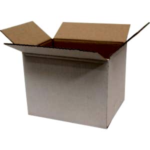 20x15x15cm Tek Oluklu Beyaz Koli