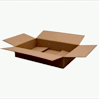 43,5x29x9cm Tek Oluklu Koli